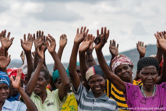 The Gakomeye SHGs welcoming Kelley